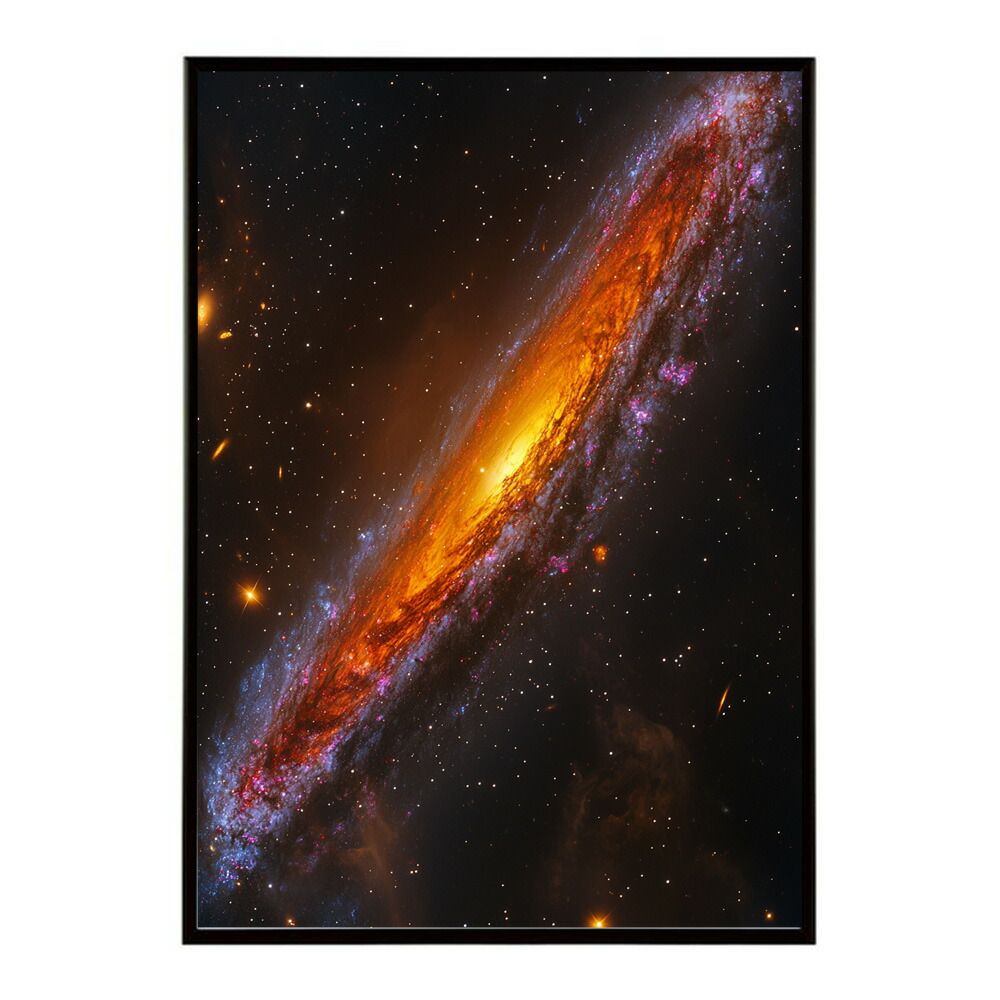 低価，大得価 【B2サイズ（約51x73cm）】【lm-poster-363】【フレーム付き】宇宙 ポスター 銀河 惑星 星 星空 アートプリント 北欧風 壁掛け モダン リビング 玄関 寝室 子供部屋 レリーフ・アート