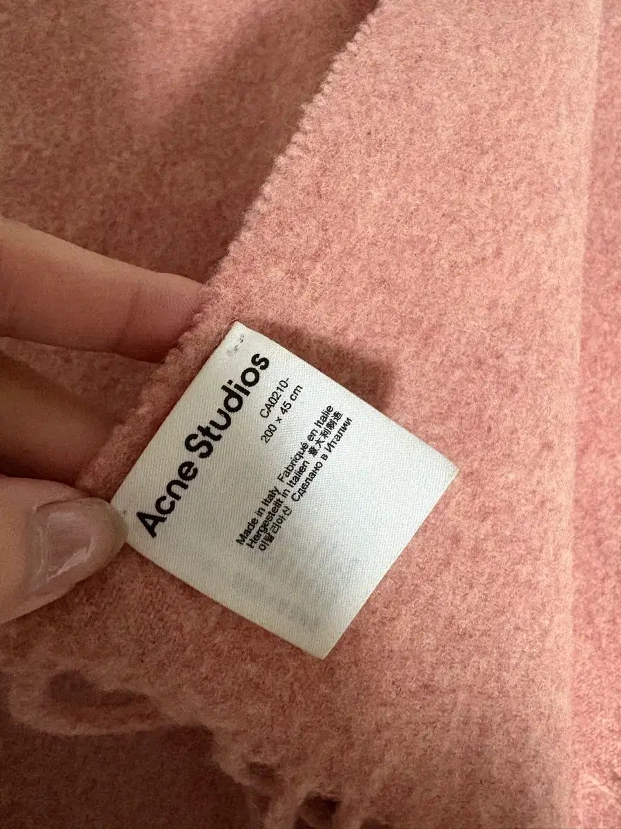 正規品) 節約 Acne Studios ピンク マフラー ストール ウール スカーフ