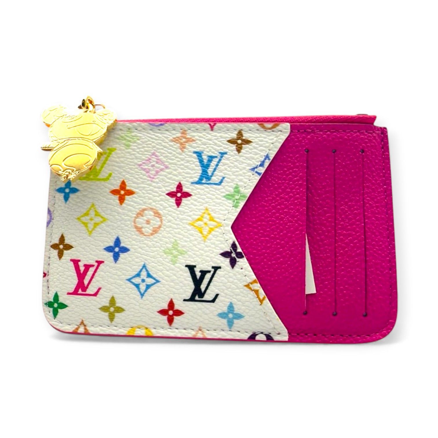 LOUIS VUITTON ルイ･ヴィトン × 村上隆 カードケース ポルト カルト･ロミー カワイイピンク