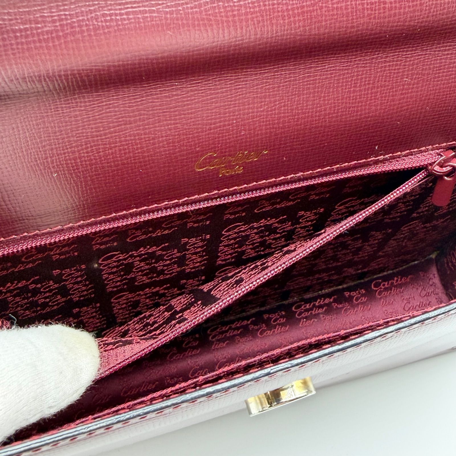 ボルドー セカンドバック