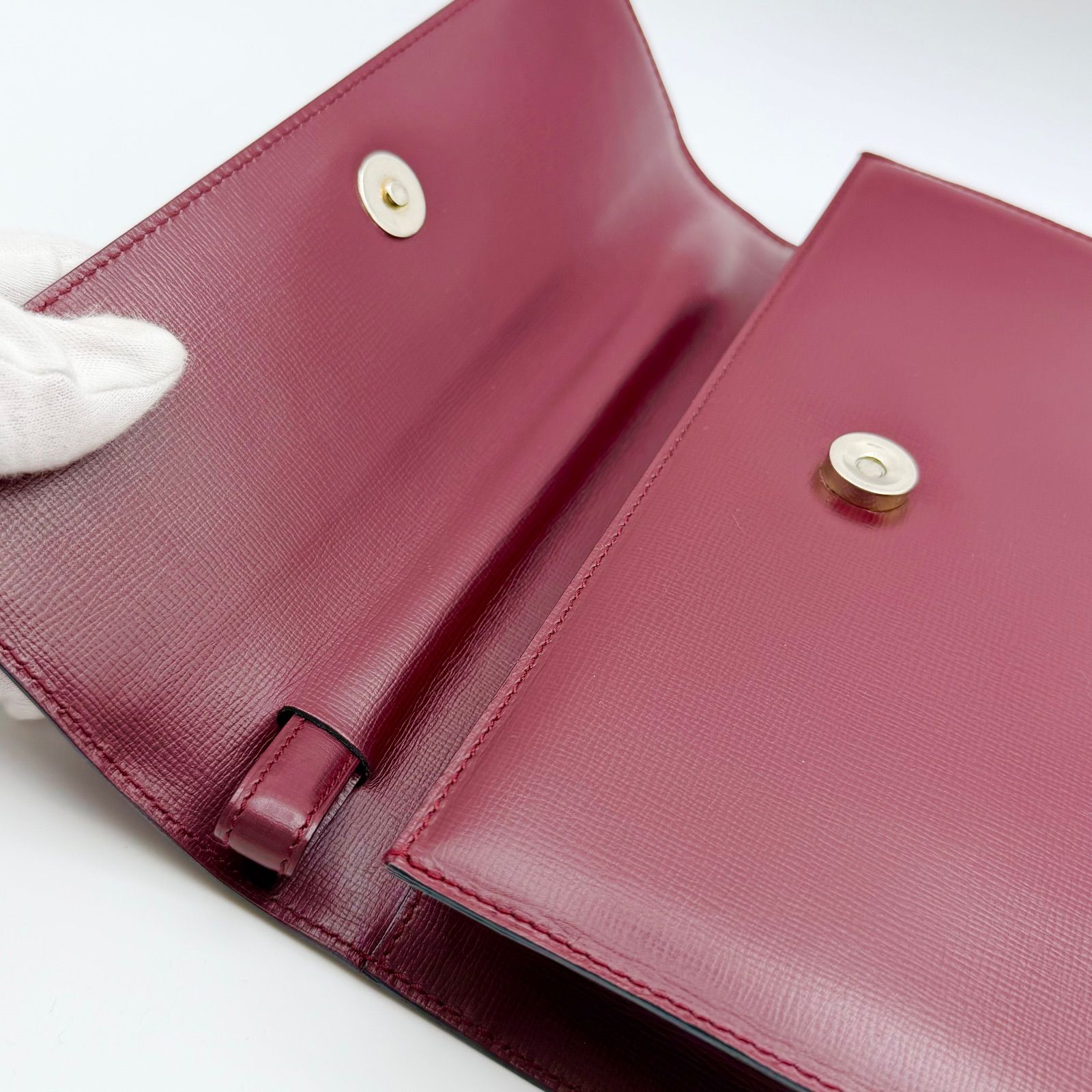 ボルドー セカンドバック