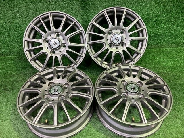 ジーマッハ 軽自動車 ホイール アルミ ガンメタ 13インチ 4 00 B 4穴 4本 100 43