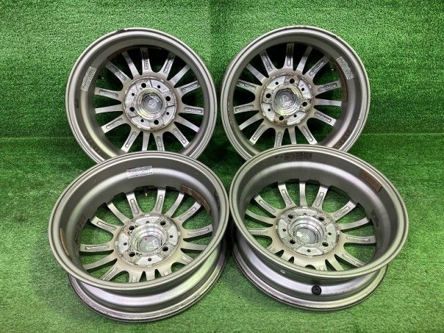 ジーマッハ 軽自動車 ホイール アルミ ガンメタ 13インチ 4 00 B 4穴 4本 100 43