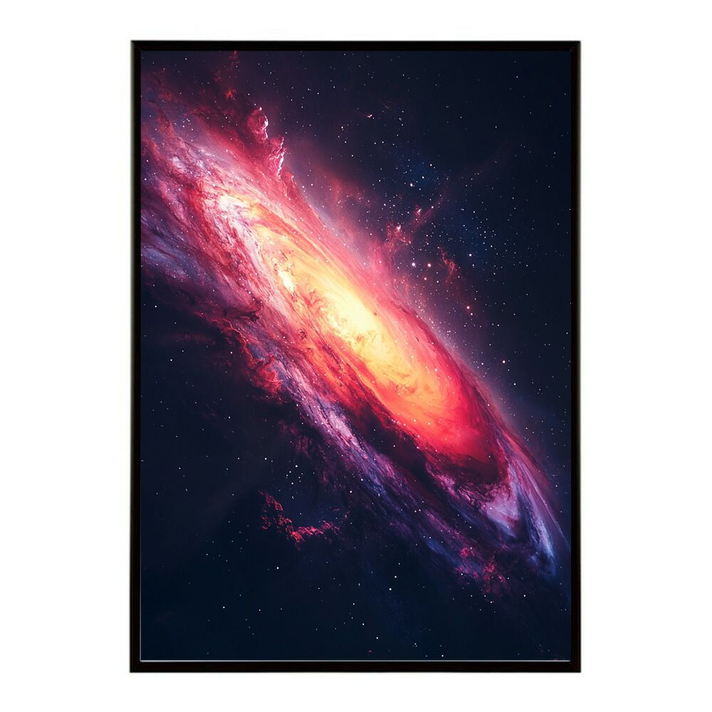 【B1サイズ（約73x103cm）】【lm-poster-364】【フレーム付き】宇宙 ポスター 銀河 惑星 星 星空 アートプリント 北欧風 壁掛け モダン リビング 玄関 寝室 子供部屋