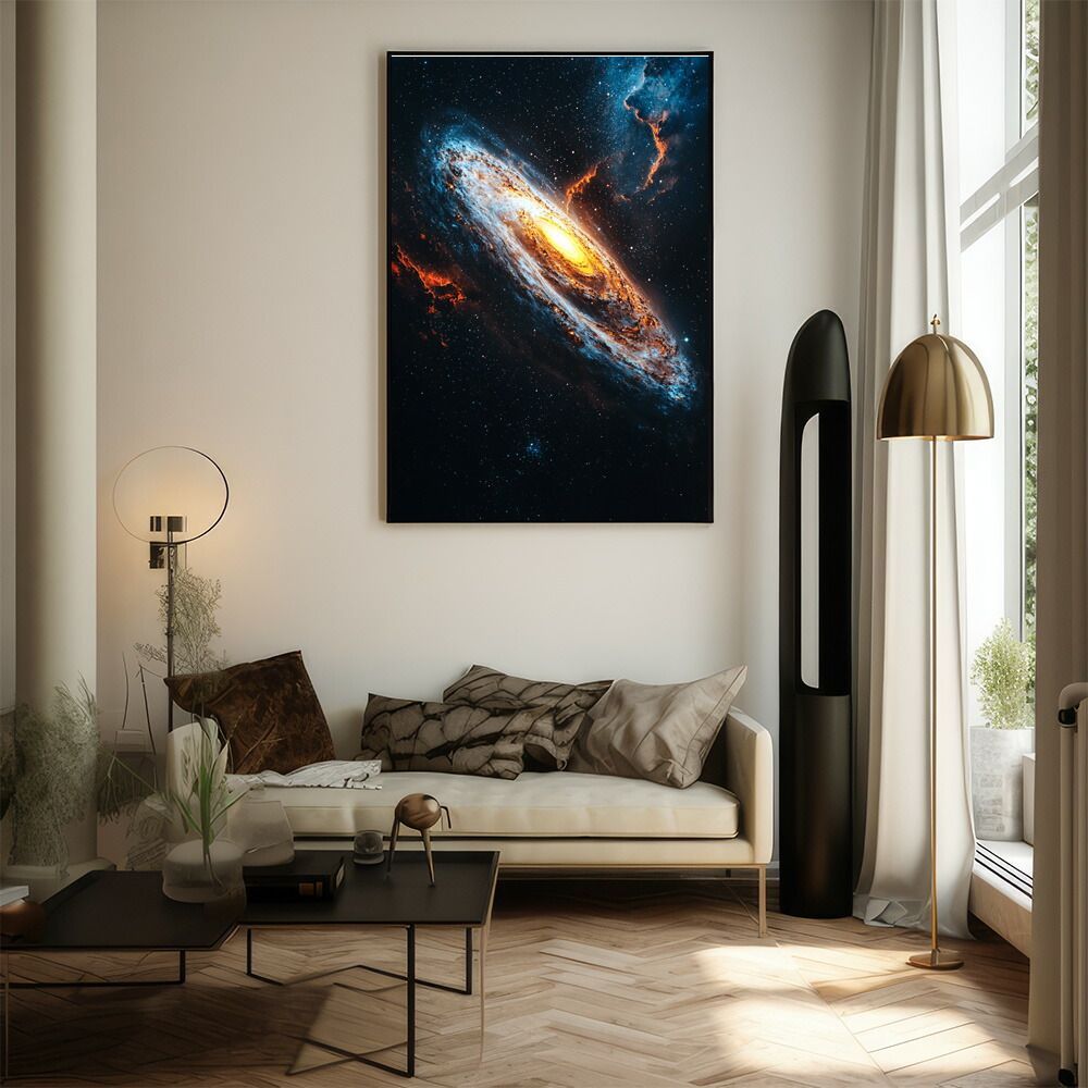 B1サイズ（約73x103cm）】【lm-poster-525】【フレーム付き】宇宙