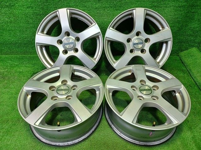 ヴィオレント ﾉｱ ｳﾞｫｸｼｰ ｴｽｸｧｲｱ ホイール アルミ シルバー 15インチ 6 J 5穴 4本 114 3 53