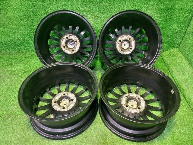 HRS ｱｸｱ ﾔﾘｽ ホイール アルミ クロ 15インチ 6 5 J 4穴 4本 100 45