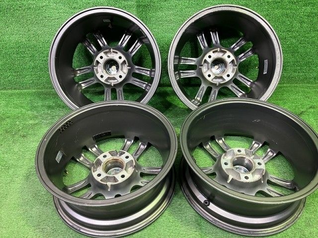 ユーロテック ﾌﾟｼﾞｮｰ208 ﾌﾟｼﾞｮｰ206 ホイール アルミ マットガンメタ 15インチ 6 J 4穴 4本 108 25