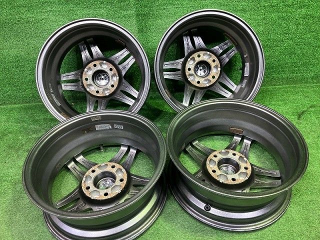 ヴァーレン ｾﾚﾅ ｱｲｼｽ ﾌﾘｰﾄﾞ ホイール アルミ ガンメタ 15インチ 6 J 5穴 4本 114 3 43