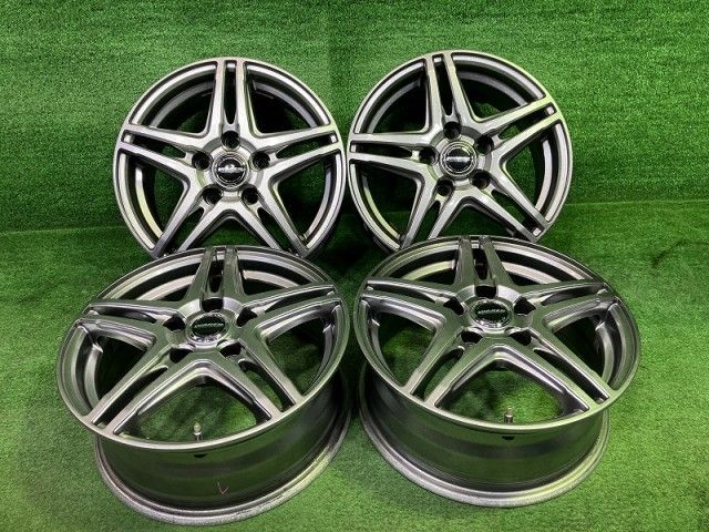 ヴァーレン ｾﾚﾅ ｱｲｼｽ ﾌﾘｰﾄﾞ ホイール アルミ ガンメタ 15インチ 6 J 5穴 4本 114 3 43