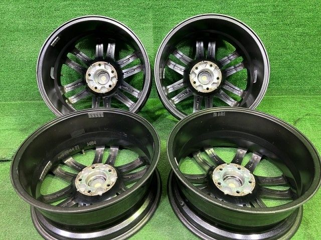 SG E ｳﾞｪｾﾞﾙ ｽﾃｯﾌﾟﾜｺﾞﾝ ホイール アルミ ガンメタ 17インチ 7 J 5穴 4本 114 3 48