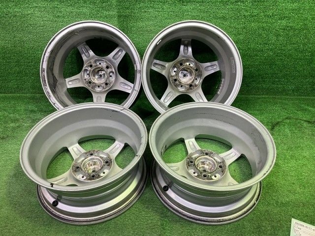 トレファー ｷｭｰﾌﾞ ﾔﾘｽ ホイール アルミ シルバー 14インチ 6 J 4穴 4本 100 38