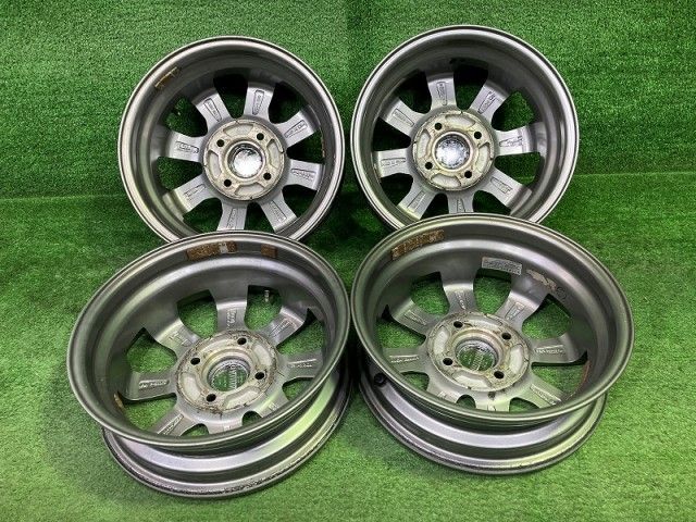 スマック 軽自動車 ホイール アルミ ガンメタ 13インチ 4 00 B 4穴 4本 100 45