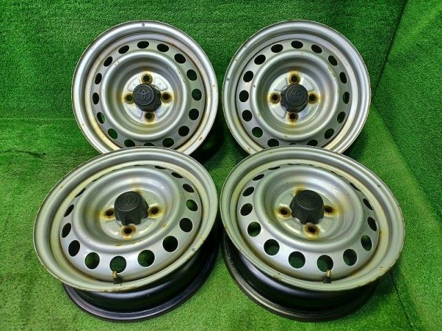 トヨタ TOYOTA サクシード NHP 160 V ホイール スチール シルバー 14インチ 5 J 4穴 4本 100