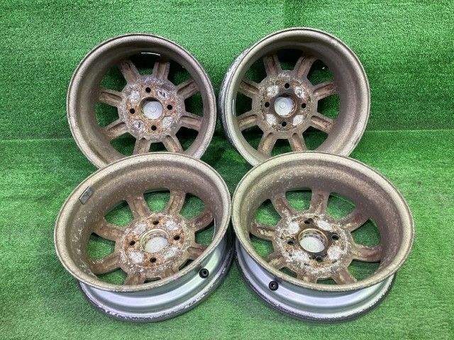 ミニライト ﾑｰｳﾞ ﾀﾝﾄ ホイール アルミ シルバー 13インチ 4 00 B 4穴 4本 100 45