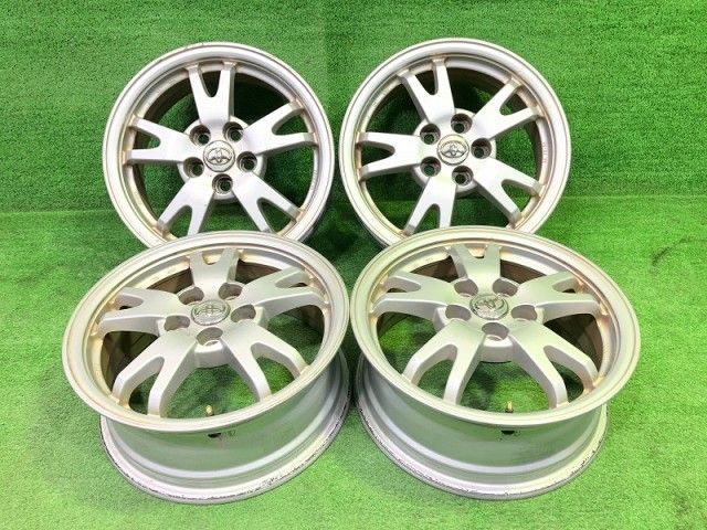 トヨタ TOYOTA プリウス ZVW 30 ホイール アルミ シルバー 15インチ 6 J 5穴 4本 100 45