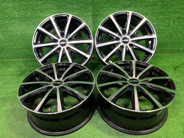 ユーロスピード ｱﾙﾌｧｰﾄﾞ ｸﾗｳﾝ ホイール アルミ ブラックポリッシュ 16インチ 6 5 J 5穴 4本 114 3