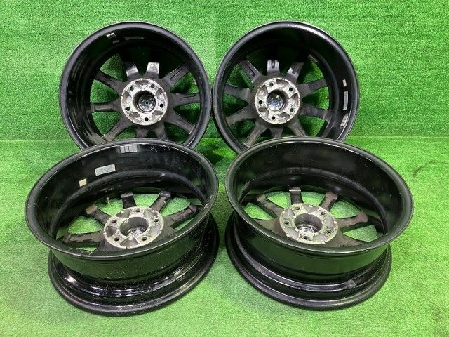 ユーロスピード ｱﾙﾌｧｰﾄﾞ ｸﾗｳﾝ ホイール アルミ ブラックポリッシュ 16インチ 6 5 J 5穴 4本 114 3