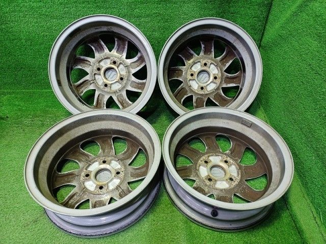 スズキ SUZUKI パレット MK 21 S ホイール アルミ ガンメタポリッシュ 14インチ 4 5 J 4穴 4本 100 50 43210 82 K 80 ZMS