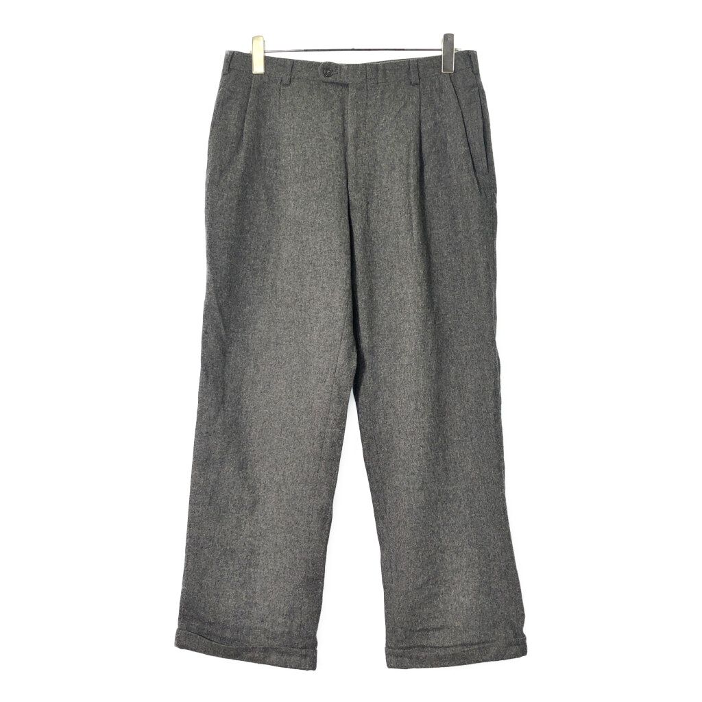 Christian Dior クリスチャン ディオール 2タック スラックスパンツ グレー メンズ W 32 L 29相当 古着 V 9034