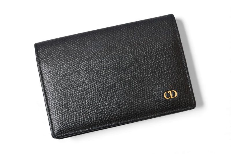 クリスチャンディオール カードケース 名刺入れ Christian Dior ヴィンテージ レザー ブラック