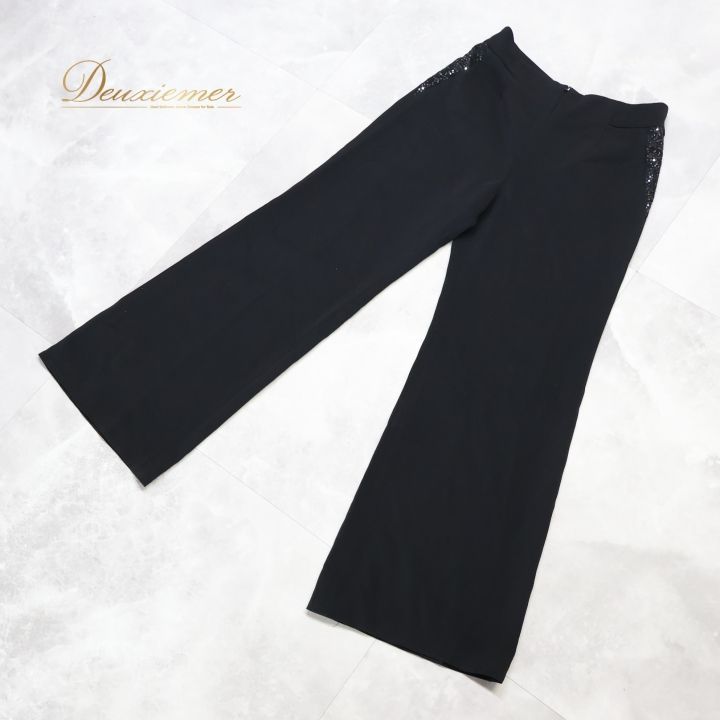 チャコット　社交ダンス　W82 スラックス　側章　黒 ダンス衣装 チャコット 社交ダンス W82 スラックス 側章 黒 衣装 定価24200円