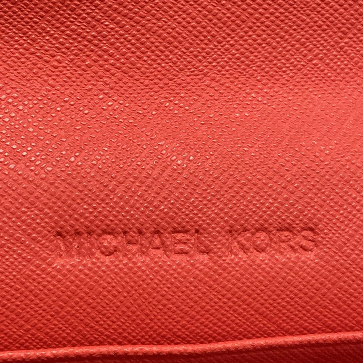 MICHAEL KORS(マイケルコース) 財布 レッド×パープル×マルチ チェーン
