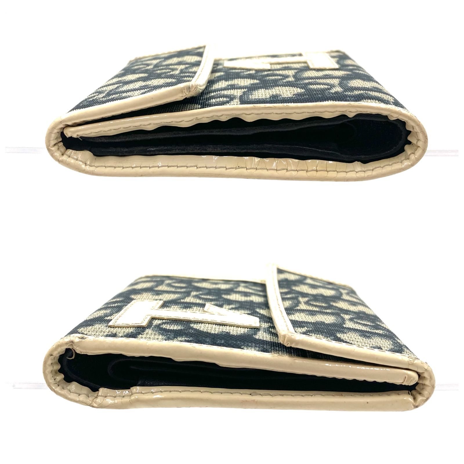 Christian Dior クリスチャンディオール トロッター1番 三つ折り財布