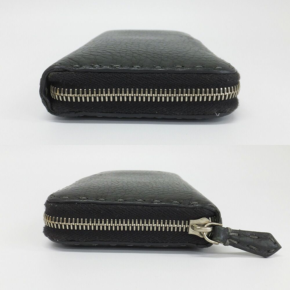 天白】フェンディ ラウンドファスナー 長財布 セレリア クオイオ