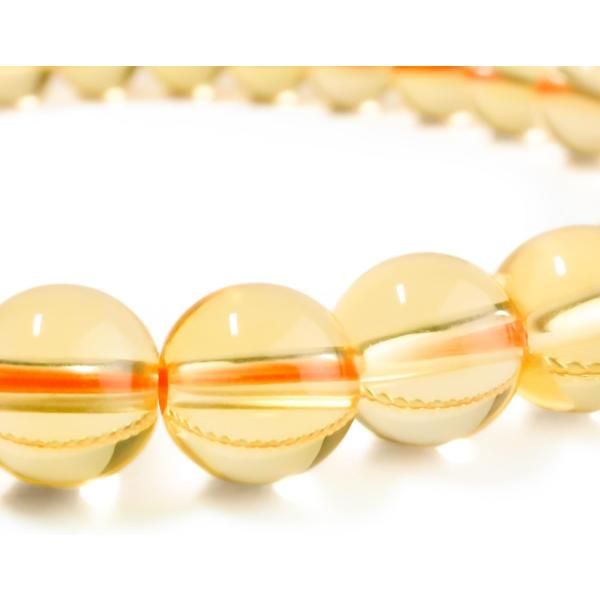 天然石ブレスレット 黄水晶 シトリンクォーツ 6mm アクセサリー 11月