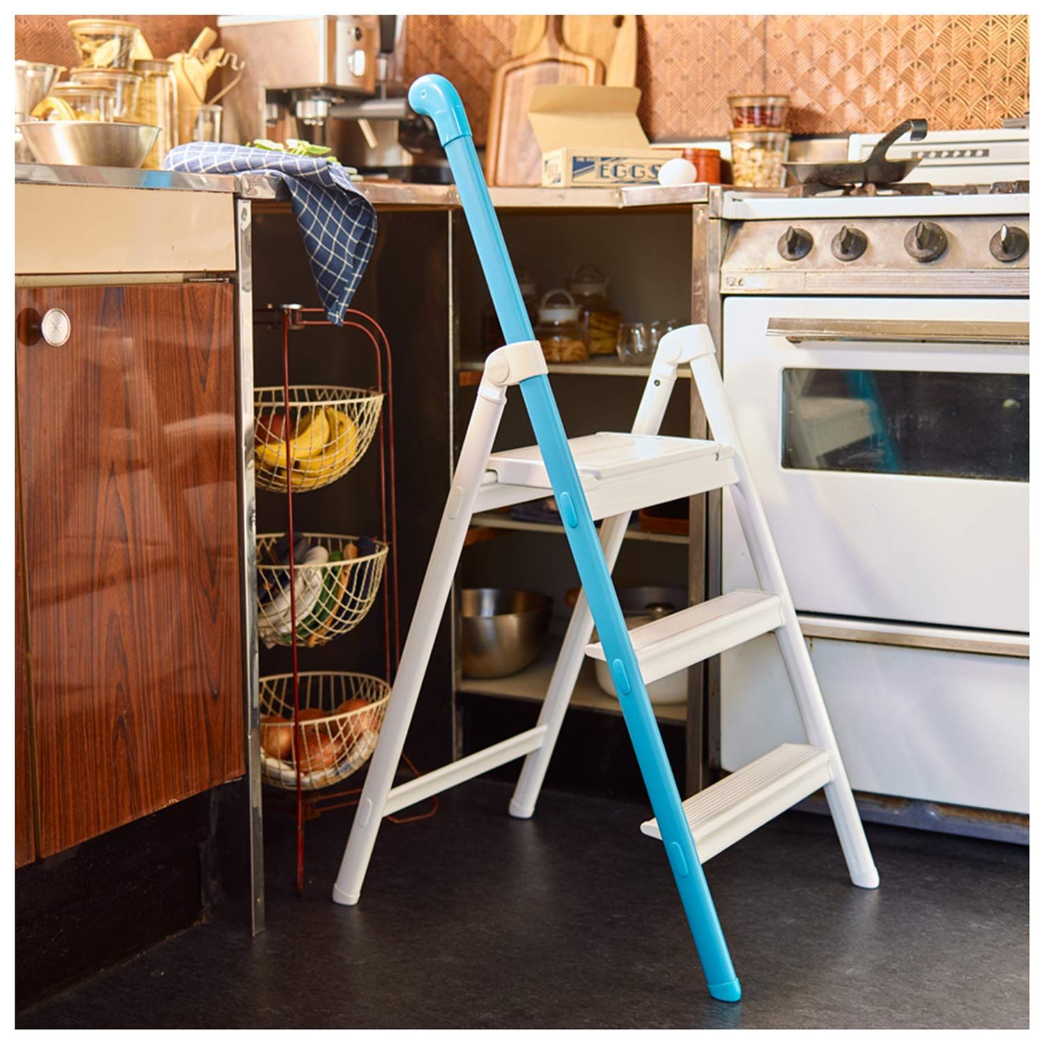  Hasegawa ハンドルステップ SS-3 BU 17263 アクアブルー 脚立 踏み台 脚立 はしご 足場