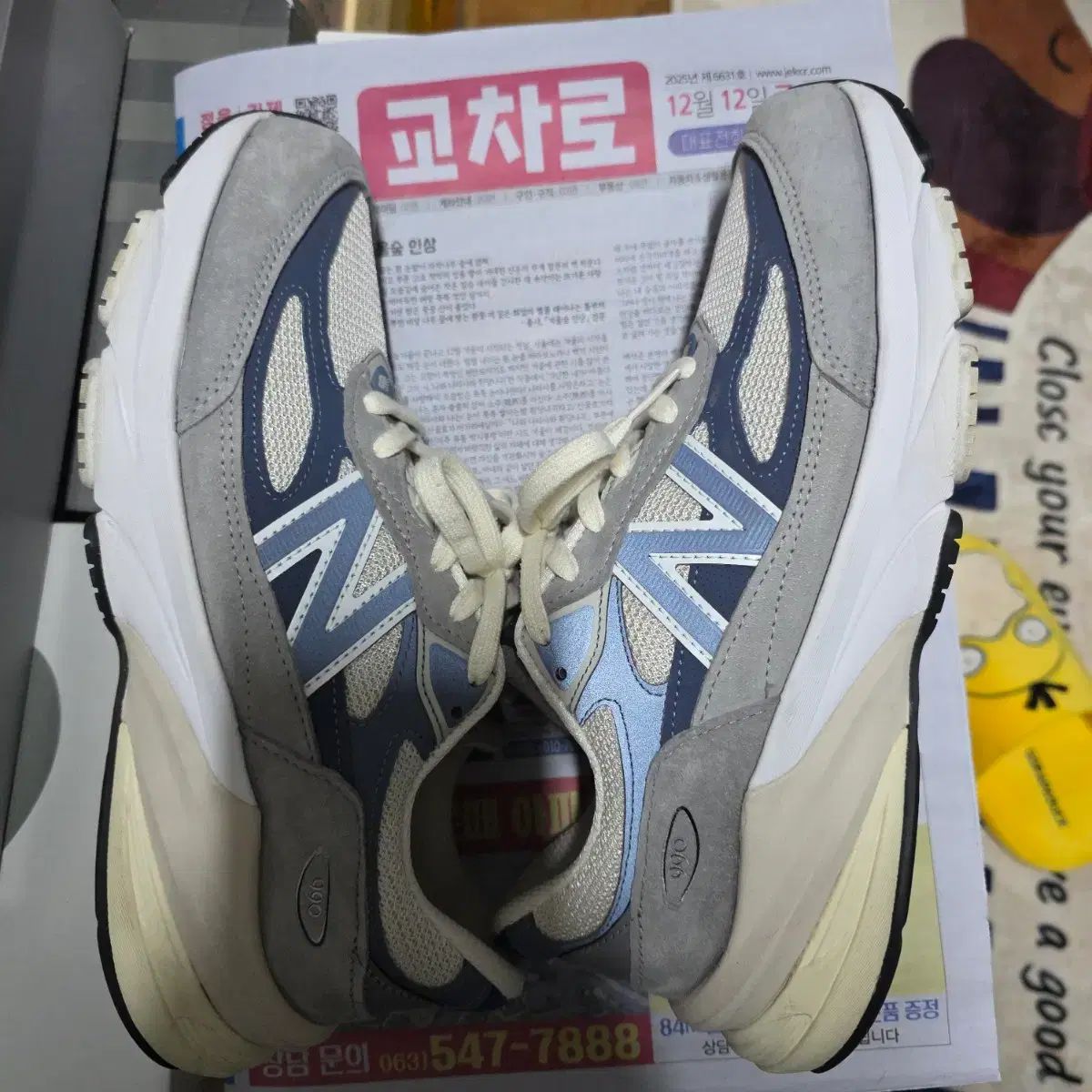 ニューバランス 990v6 26.5cm グレー ネイビー