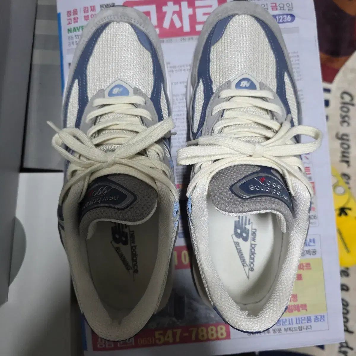 ニューバランス 990v6 26.5cm グレー ネイビー