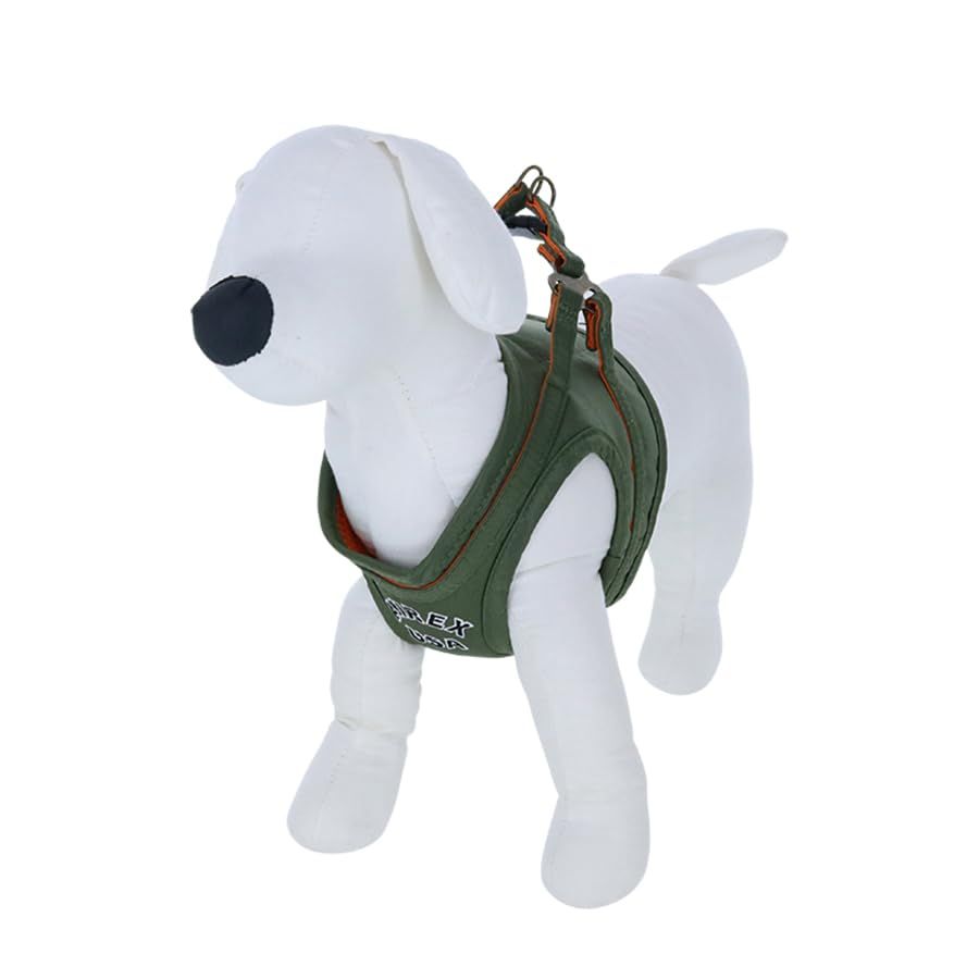 アヴィレックス MA 1 ハーネス 胴輪 犬具 胴ベルト ブランド サイズ調整 しつけ 散歩 お出かけ 訓練 引っ張り防止 簡単着脱 カーキ ２Ｌ