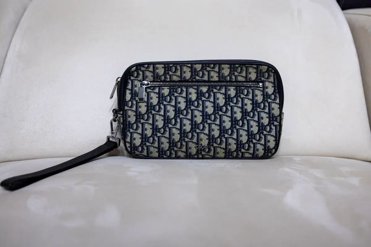 ディオール オブリーク コットン ポーチ クラッチバッグ