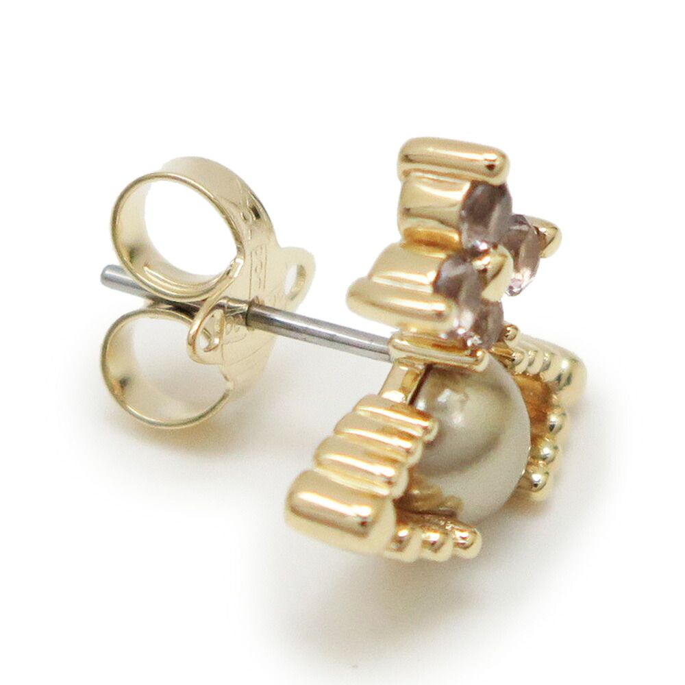 ヴィヴィアンウエストウッド ピアス レディース AGNES スタッドピアス ORB 花 フラワー ゴールド グレージュ 02 R 942 Vivienne Westwood