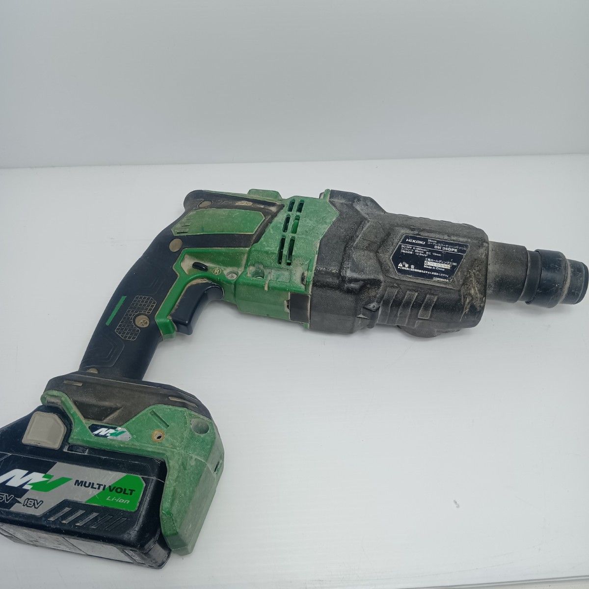 HiKOKI ハイコーキ ハンマドリル 程度C 充電器 充電池 ケース付 コードレス式 36 v C 210056 DH DPE グリーン