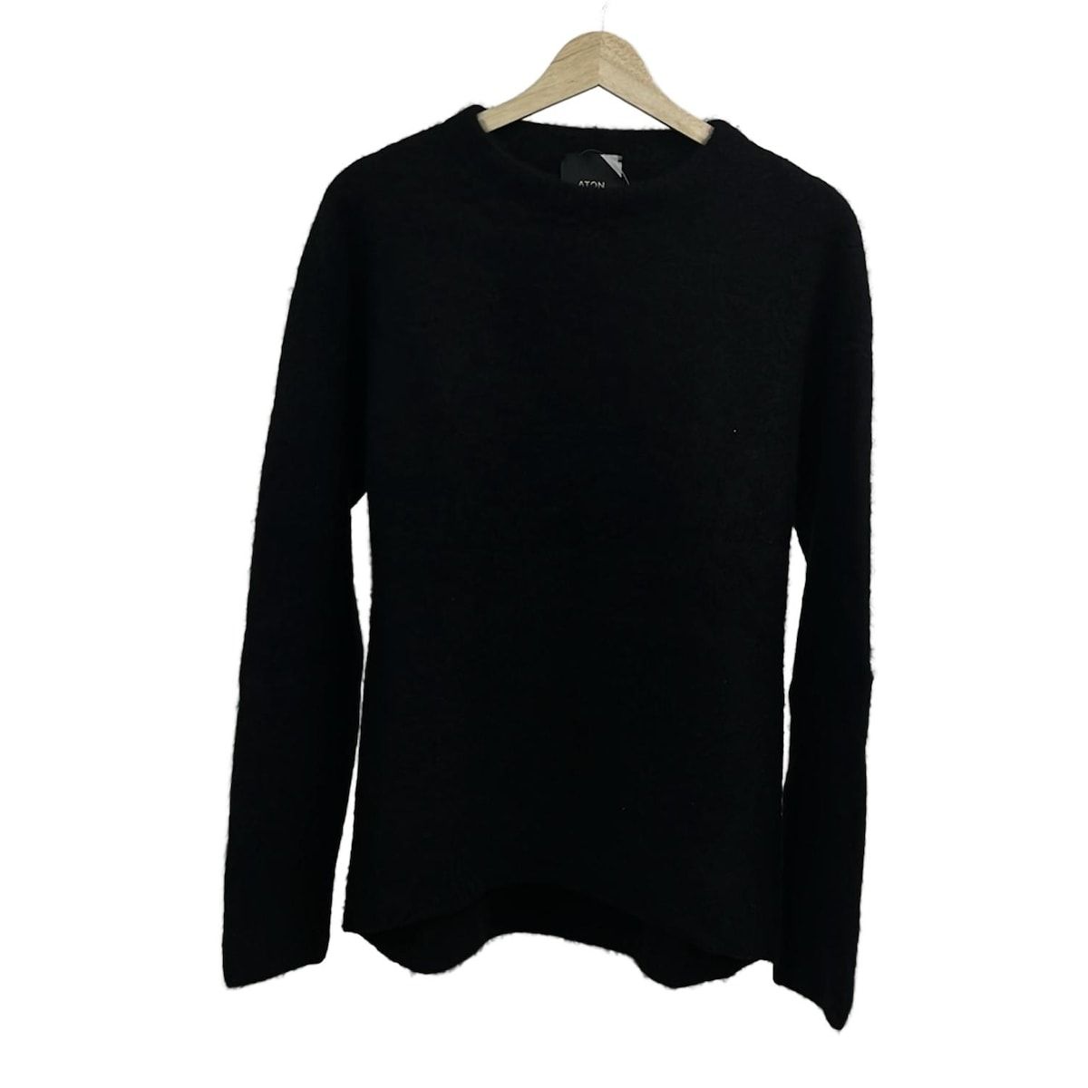 ATON(エイトン) 長袖セーター サイズ04 XL レディース - 黒 カシミヤ 