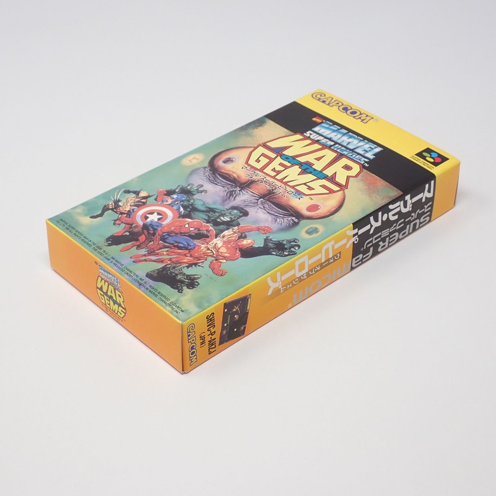 マーヴル スーパーヒーローズ ウォーオブザジェム スーパーファミコン カプコン 箱 説明書あり
