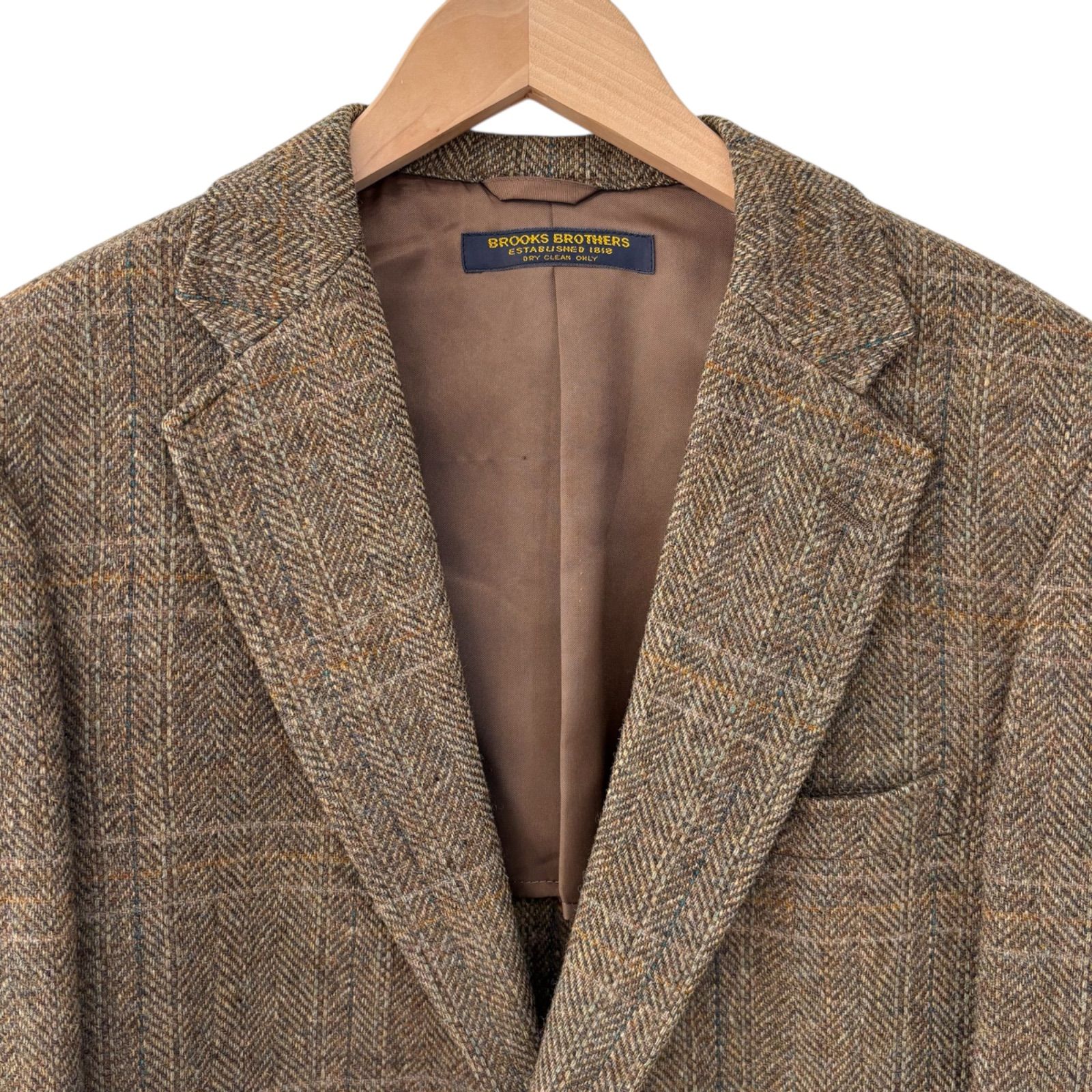 Brook ウールジャケット ブラウン ZM1697 BROOKS BROTHERS ブルックスブラザーズ ウール テーラード