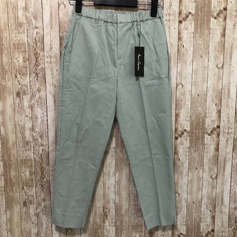 Anne Coquine アンコキーヌ ストレッチクロップドパンツ セージグリーン S