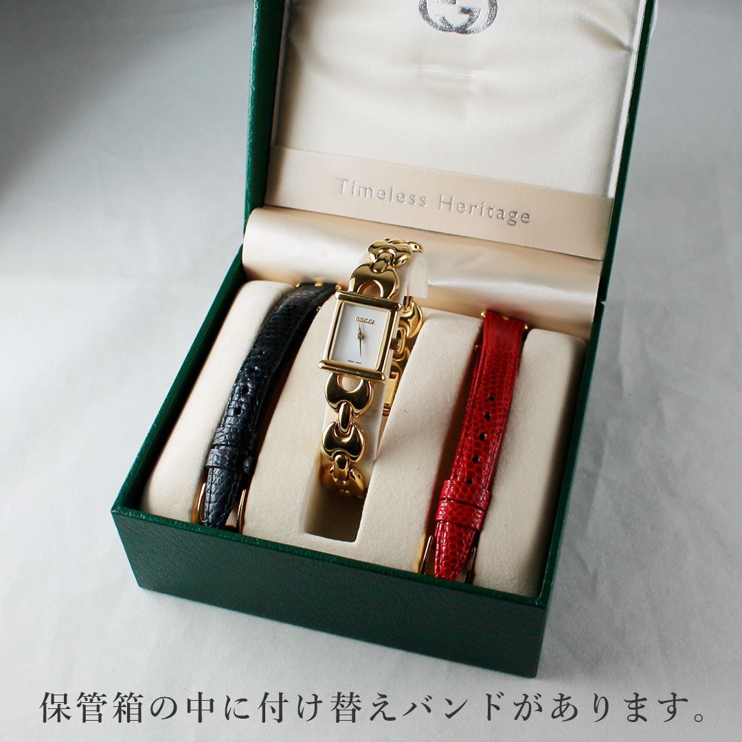 SA195 GUCCI グッチ 1800L レディース 腕時計 GP ゴールド 付け替え