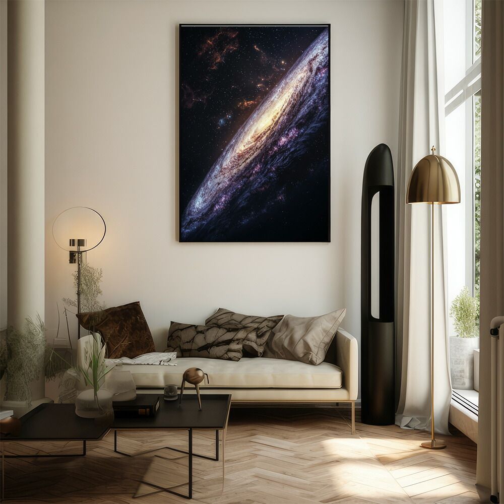 A2サイズ（約42x59cm）】【lm-poster-386】【フレーム付き】宇宙
