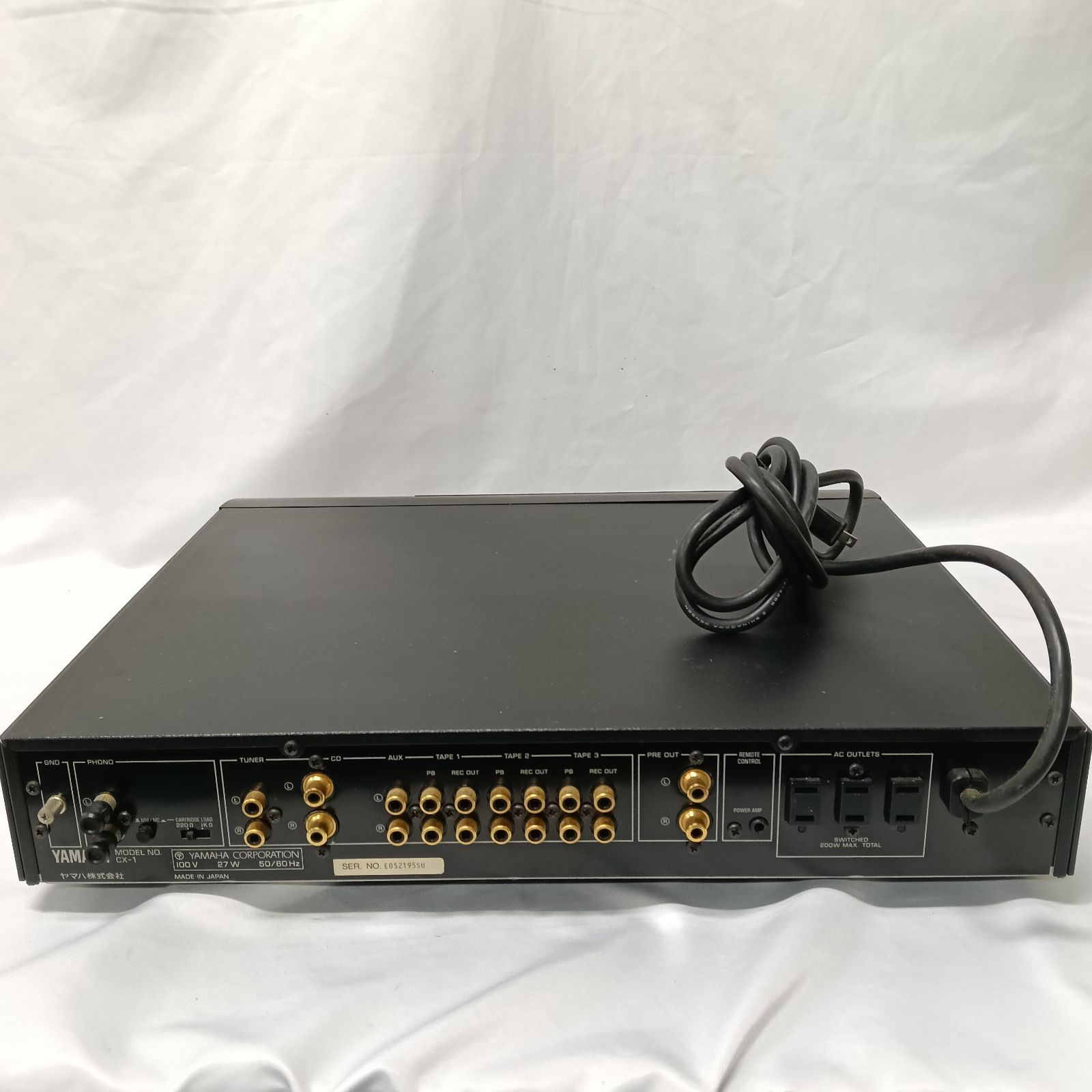 YAMAHA ステレオコントロールアンプ　プリアンプ　CX-1 ② YAMAHA ステレオコントロールアンプ プリアンプ CX-1 ② 現状品