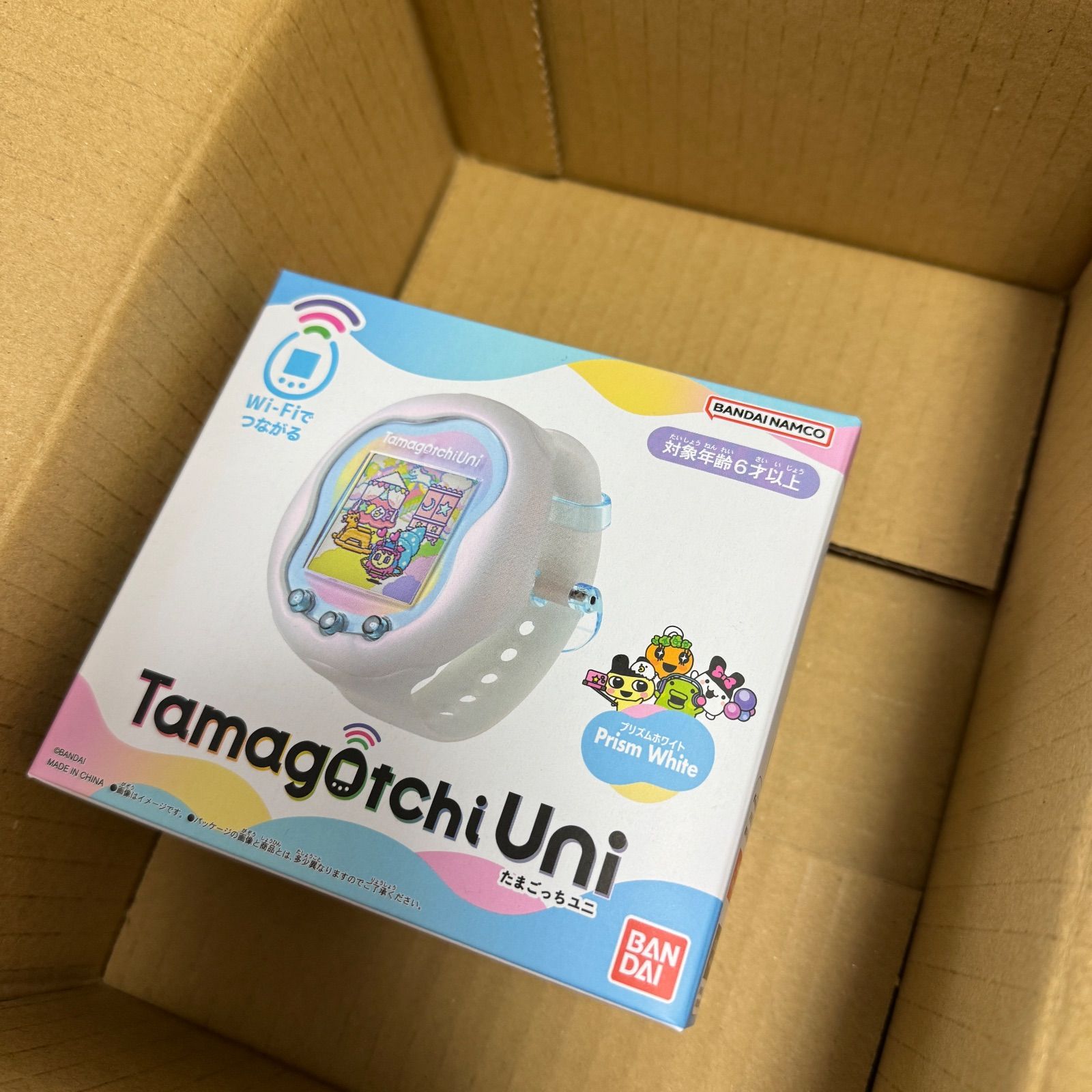 たまごっちユニ Tamagotchi Uni Prism White バンダイ たまごっち WiFi対応 育成ゲーム
