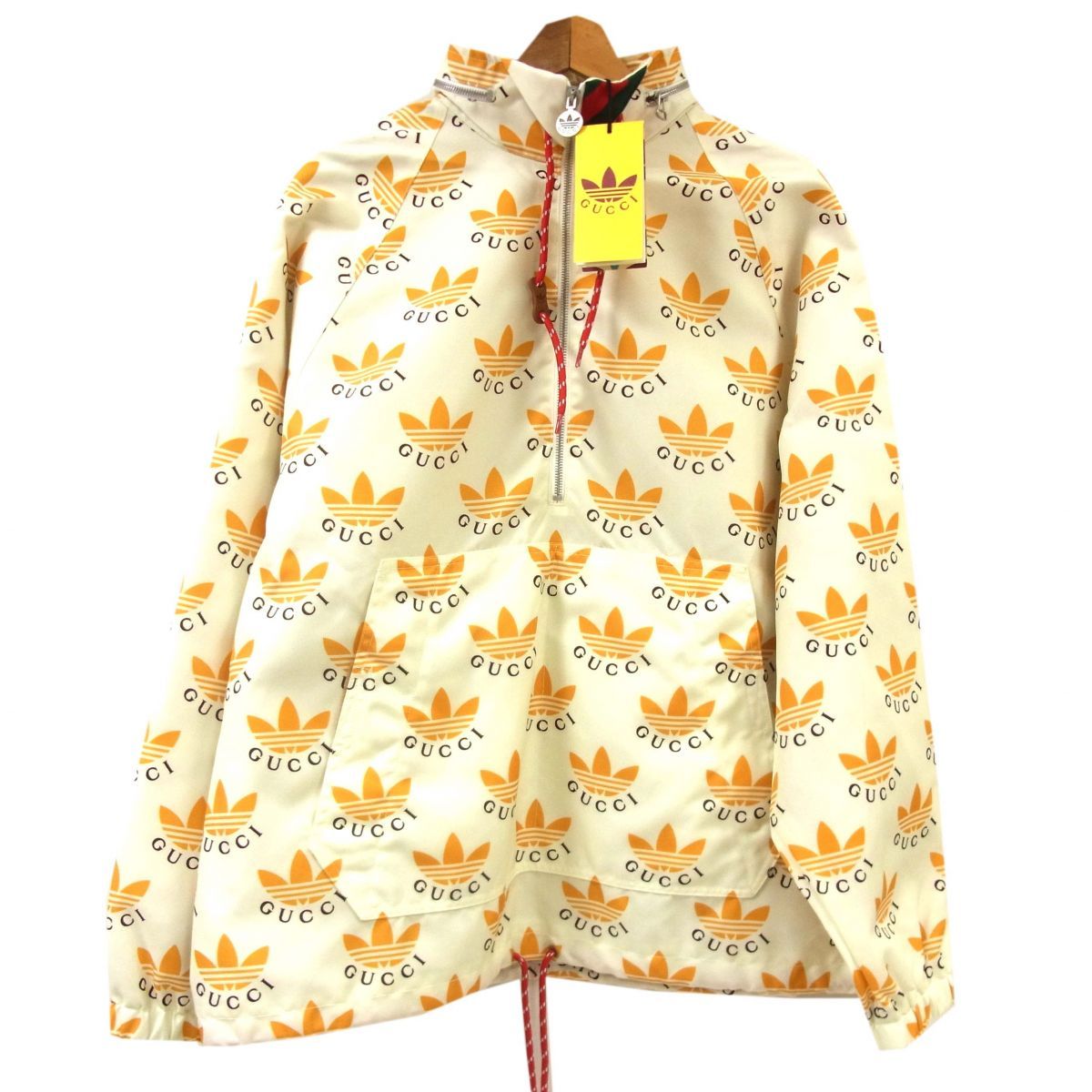 22 SS GUCCI adidas トレフォイルプリント ジャケット アノラックジャケット イタリア製 グッチ アディダス メンズ