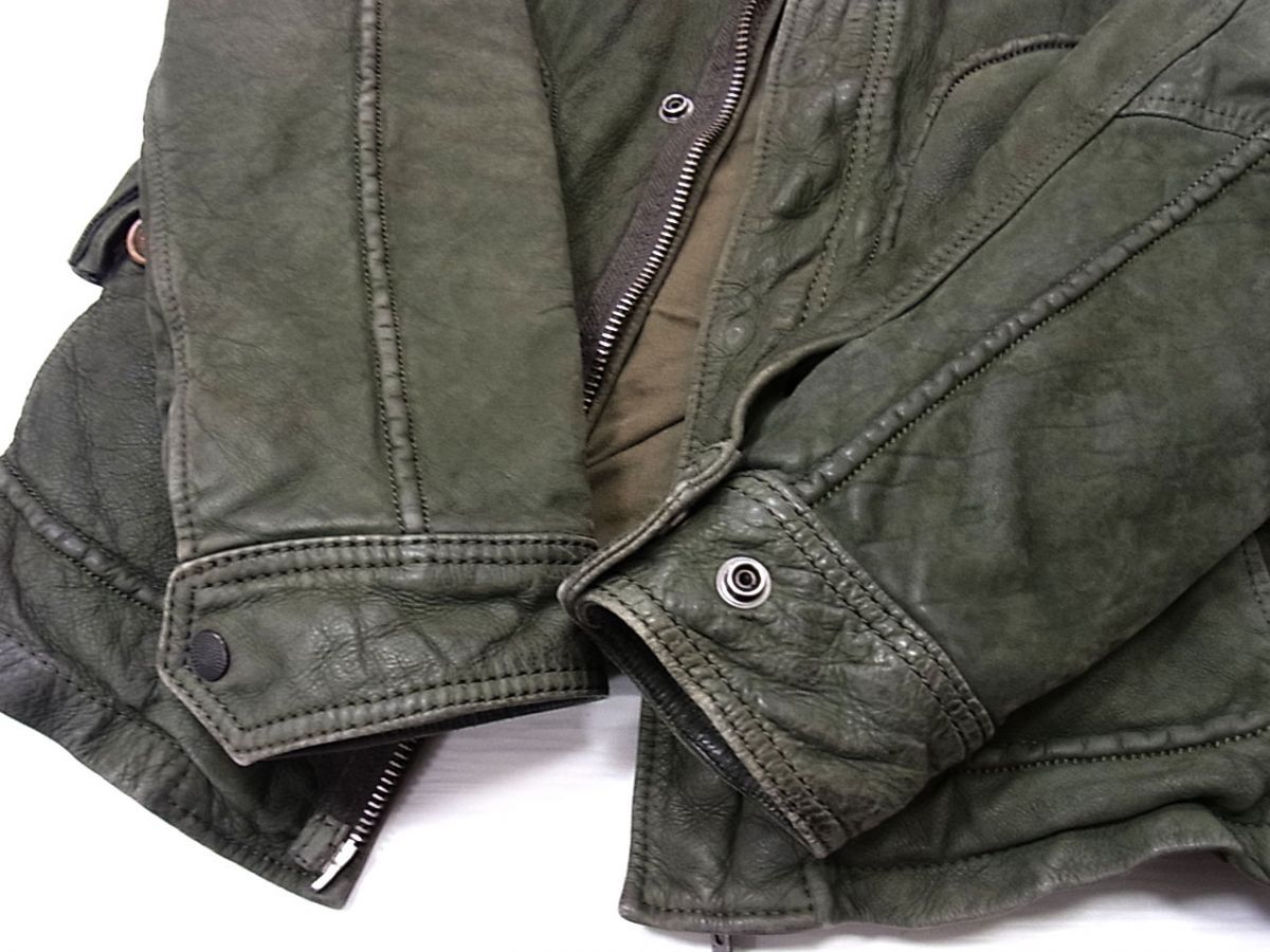 DIESEL ディーゼル レザージャケット 牛革 エポレット ミリタリー メンズ オケージョン その他 
