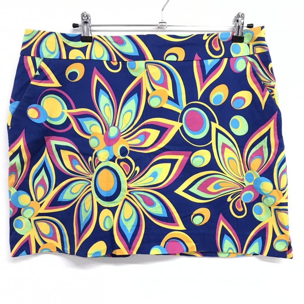 専用です！LoudMouth ラウドマウス　シャガデリック柄　レディース 3点 ラウドマウス スカート ブルー×マルチカラー 花柄 シャガデリック