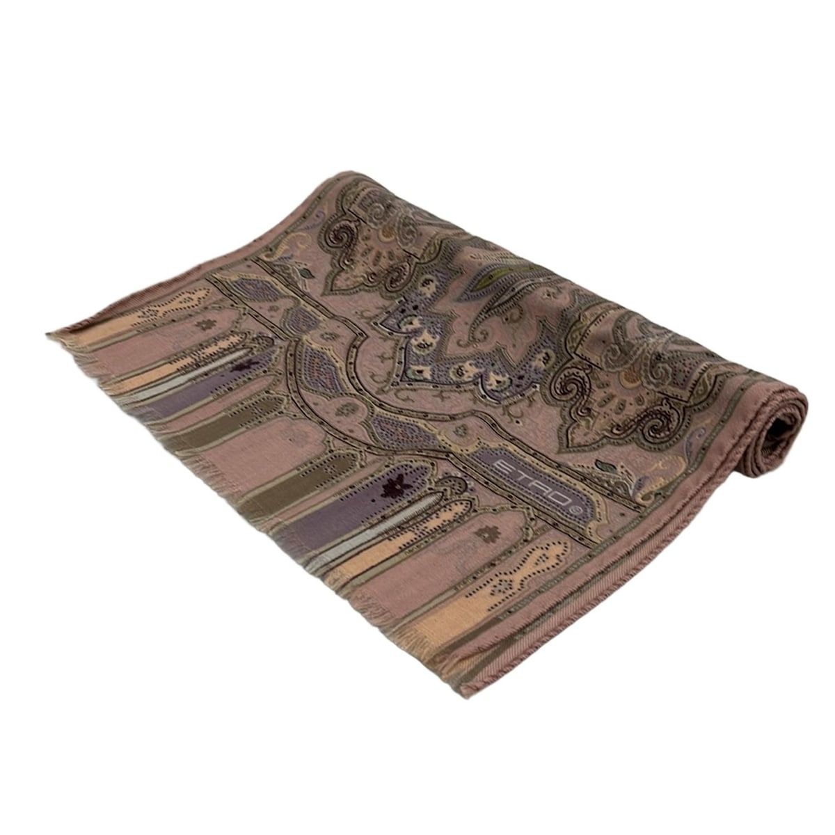 ETRO(エトロ) ストール(ショール)美品 - ピンク×パープル×マルチ