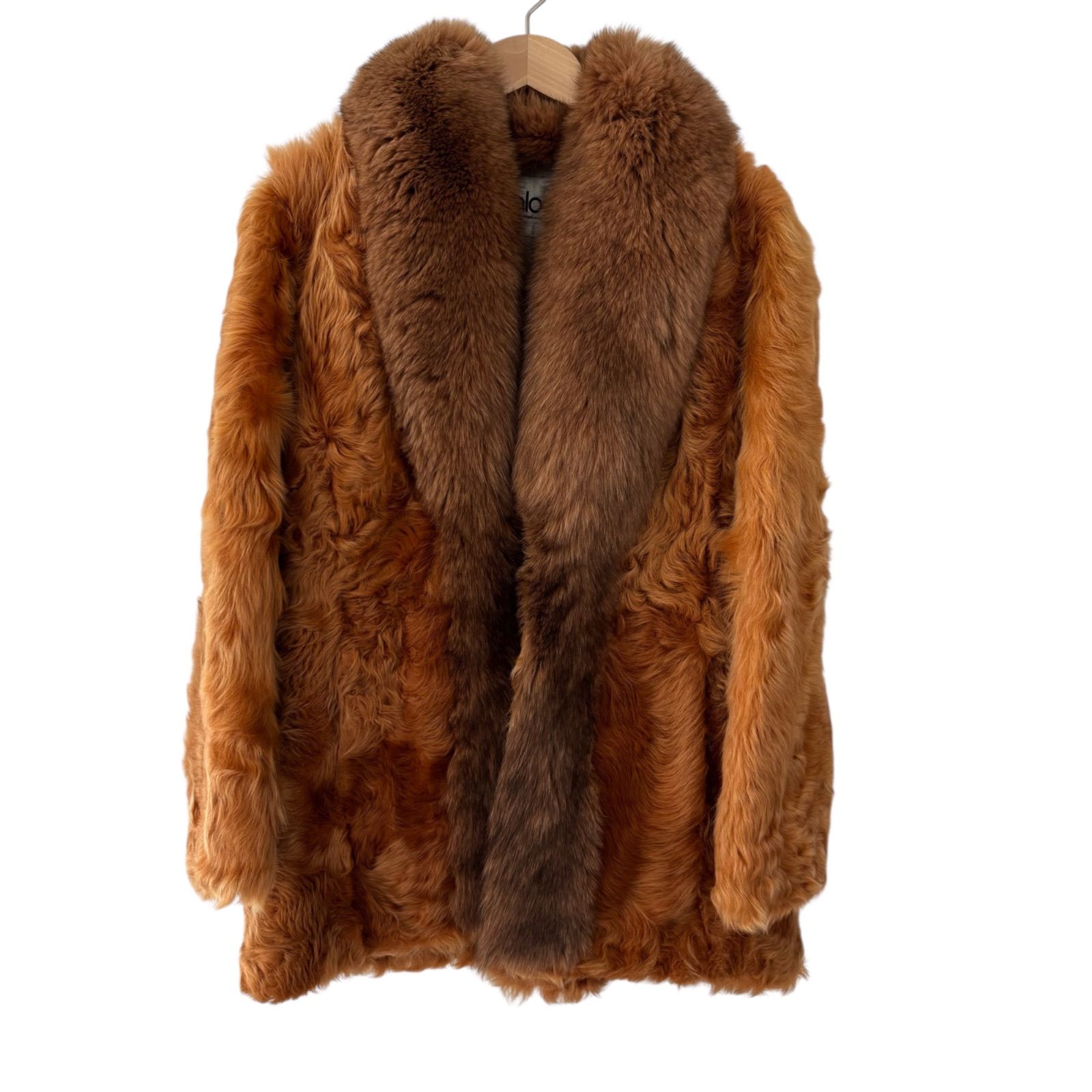 ZM1697 palody パロディ ファーコート 毛皮 ブラウン系 レディース 9号